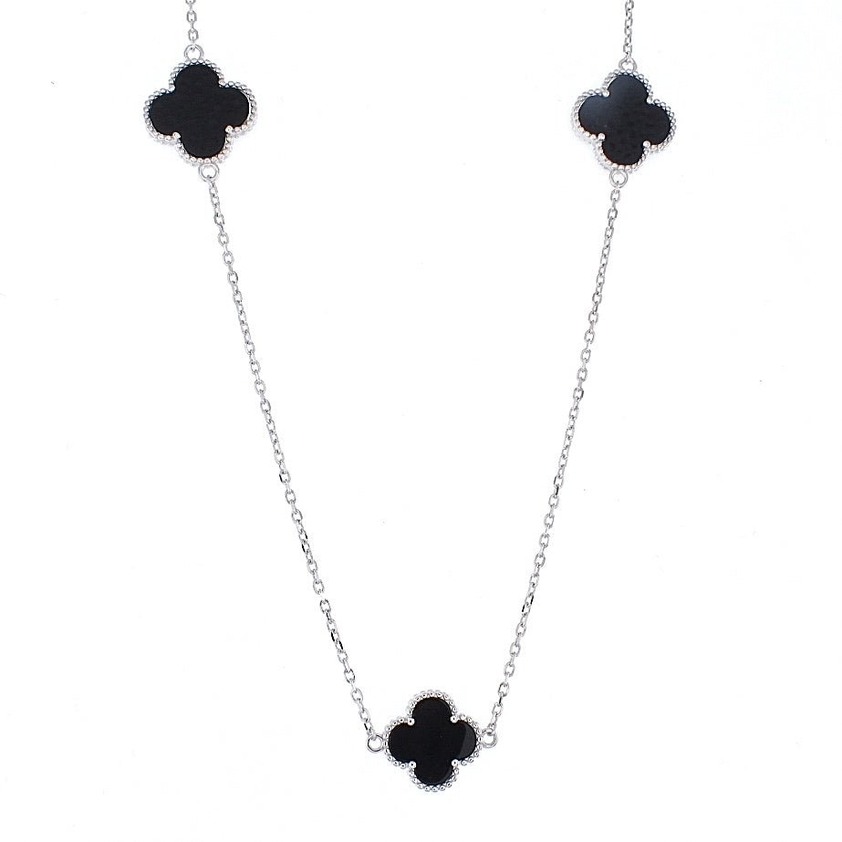 NP6046 Black Clover Necklace - Selah925.com