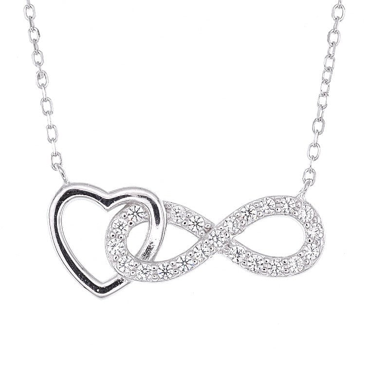 NP7010 Heart Infinity Necklace - Selah925.com