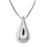 NP7028 Water Drop Rhodium Pendant Necklace - Selah925.com