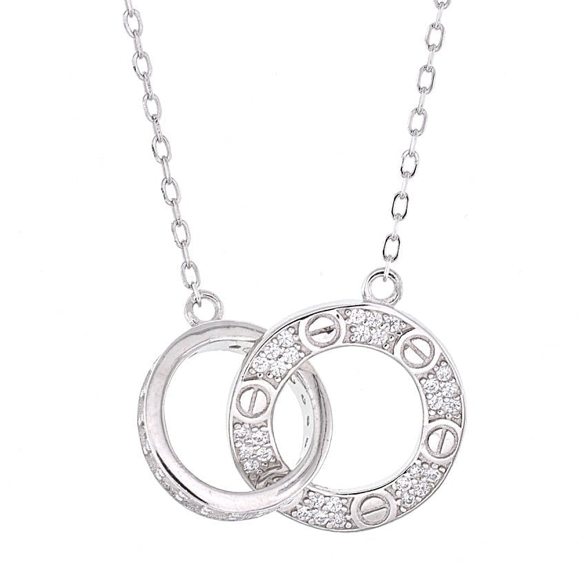 NP7033 C Rings Necklace - Selah925.com