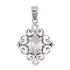 P2001 White Gemstone Pendant - Selah925.com