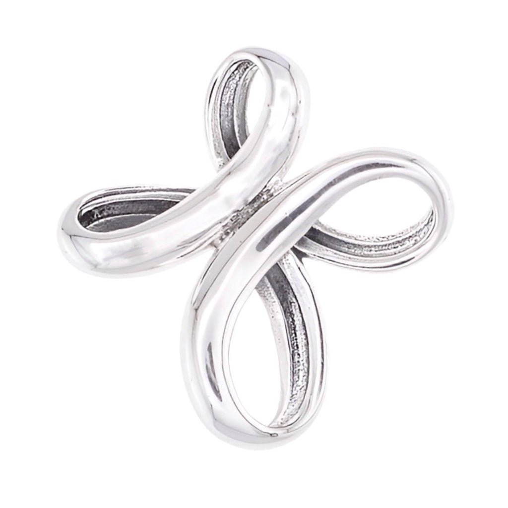 P2004 Eternal Ribbon Pendant 18mm - Selah925.com