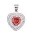 P3000 Red Heart CZ Pendant - Selah925.com