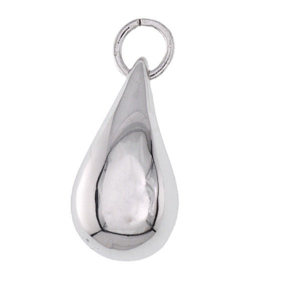 P7009 Water Drop Rhodium Pendant - Selah925.com