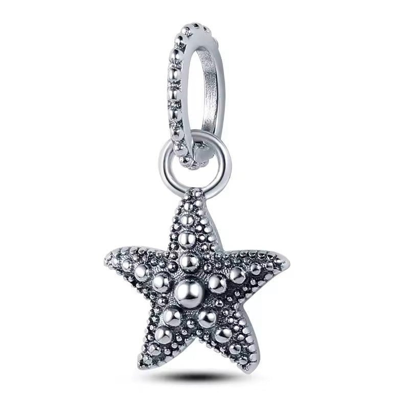 P8040 Starfish CZ Pendant - Selah925.com