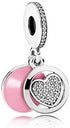 P8051 Pink Heart Pendant - Selah925.com