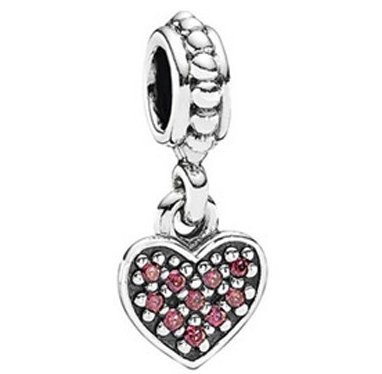 P8140 Red Heart Pendant - Selah925.com