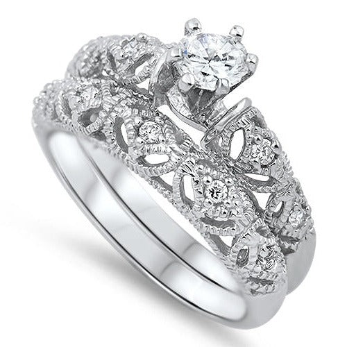 R1000 CZ Engagement Ring - Selah925.com