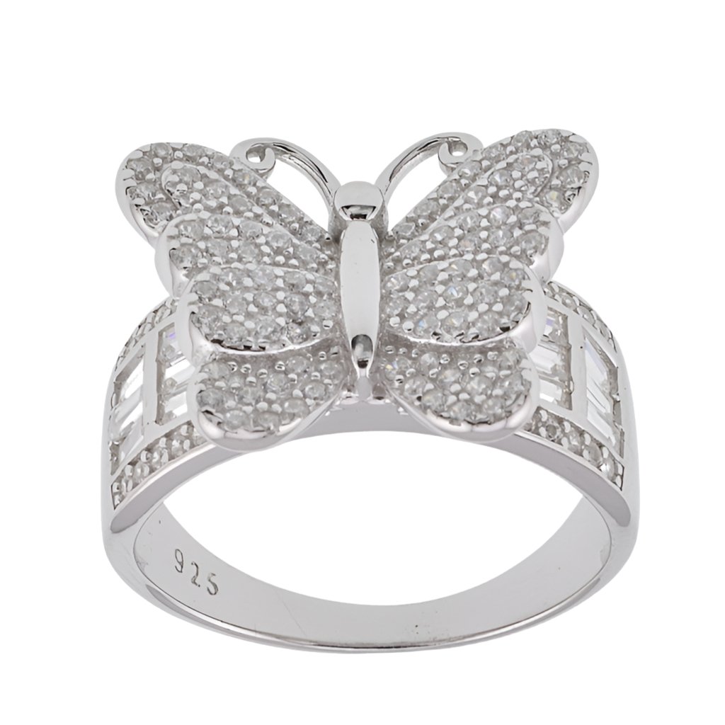 R1081 Luxury CZ Butterfly Ring - Selah925.com