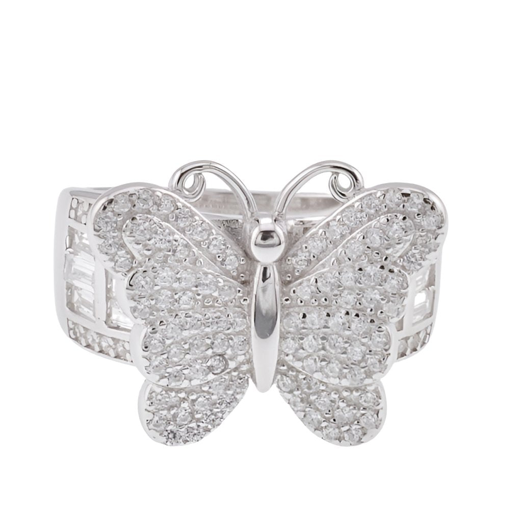 R1081 Luxury CZ Butterfly Ring - Selah925.com