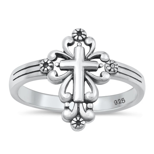 R1087 Cross Ring - Selah925.com