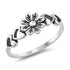 R1108 Flower & Hearts Ring - Selah925.com