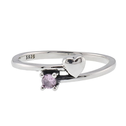 R2046 Pink CZ Ring - Selah925.com