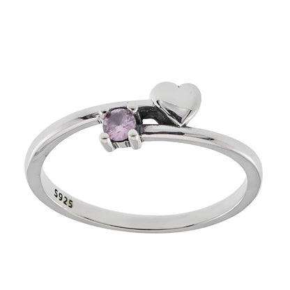 R2046 Pink CZ Ring - Selah925.com