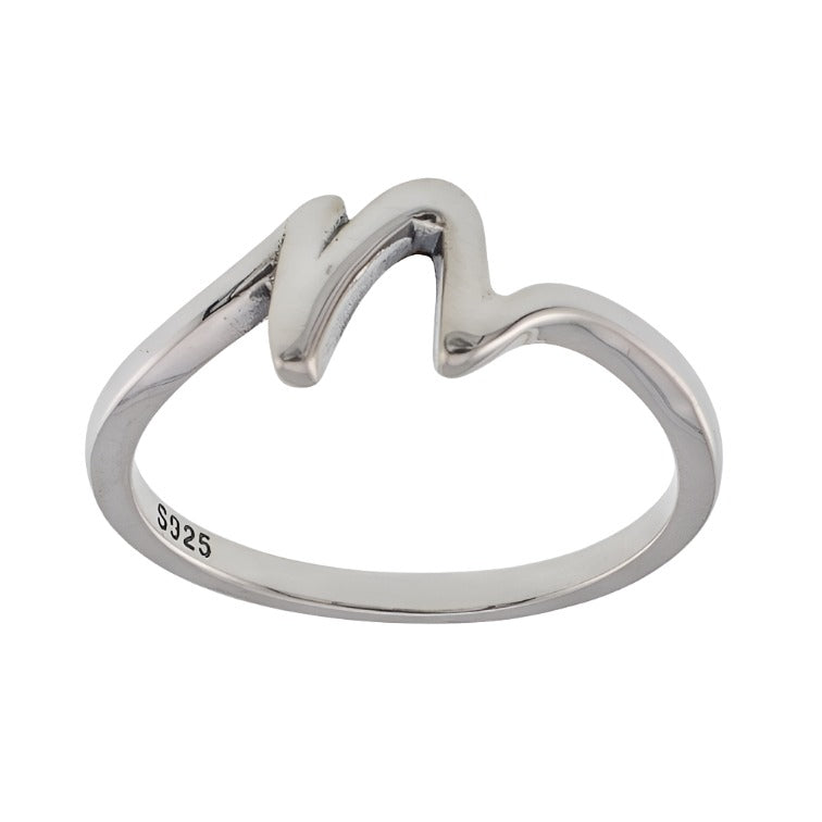 R2047 Letter N Ring - Selah925.com