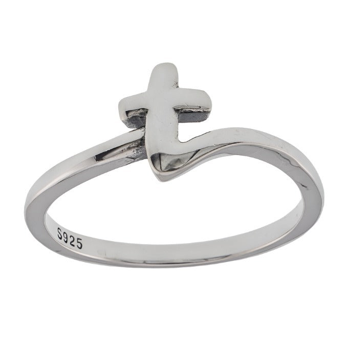 R2047 Letter T Ring - Selah925.com