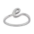 R2047 Rhodium Plated Letter E Ring - Selah925.com