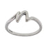 R2047 Rhodium Plated Letter N Ring - Selah925.com