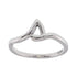 R2047 Rhodium Plated Letter S Ring - Selah925.com