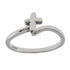 R2047 Rhodium Plated Letter T Ring - Selah925.com