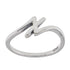 R2047 Rhodium Plated Letter X Ring - Selah925.com