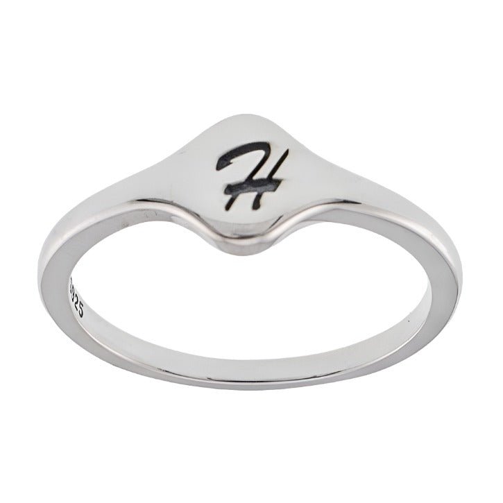 R2048 Letter H Ring - Selah925.com