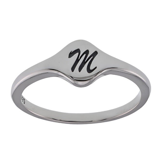 R2048 Letter M Ring - Selah925.com