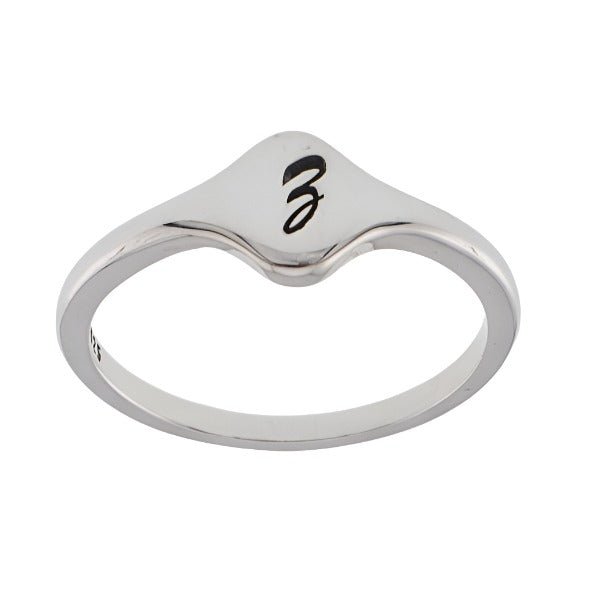 R2048 Letter Q Ring - Selah925.com