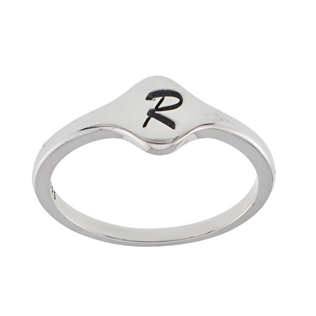 R2048 Letter R Ring - Selah925.com