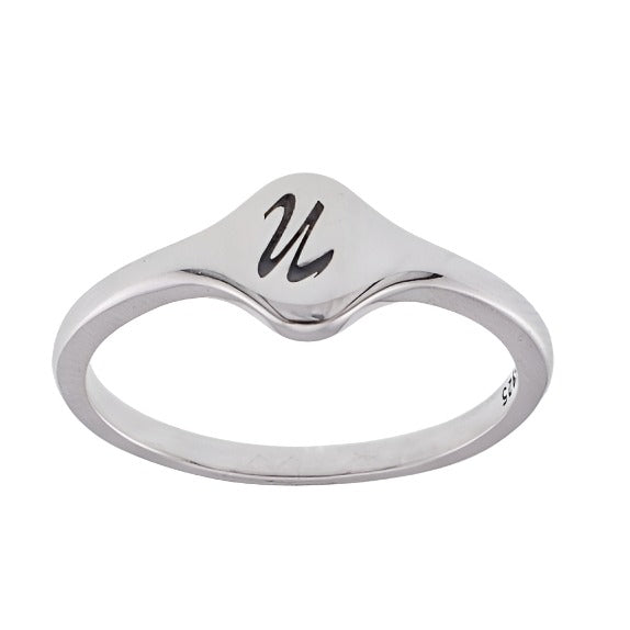 R2048 Letter U Ring - Selah925.com