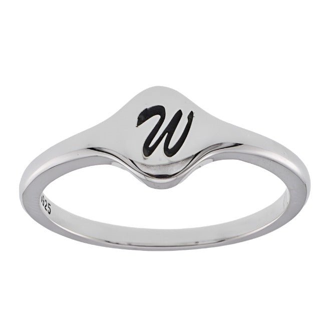 R2048 Letter W Ring - Selah925.com