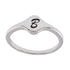 R2048 Rhodium Letter B Ring - Selah925.com