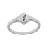 R2048 Rhodium Letter J Ring - Selah925.com