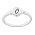 R2048 Rhodium Letter O Ring - Selah925.com