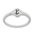 R2048 Rhodium Letter X Ring - Selah925.com