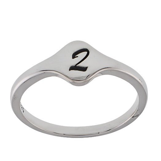 R2048 Rhodium Letter Z Ring - Selah925.com