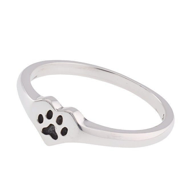 R2053 Dog Paw Print Ring - Selah925.com