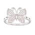 R2059r Butterfly Rhodium Ring - Selah925.com