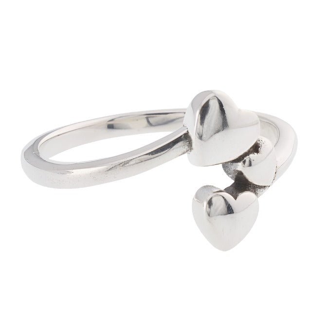 R2062 Three Hearts Ring - Selah925.com