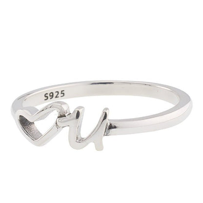 R2064 Love U Ring - Selah925.com