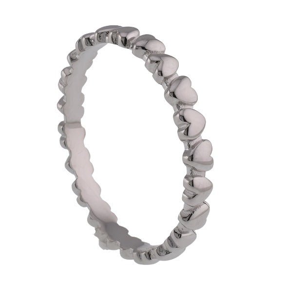 R2069r Hearts Rhodium Ring - Selah925.com