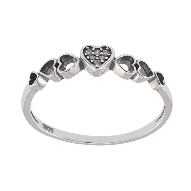 R2076 Hearts Ring - Selah925.com