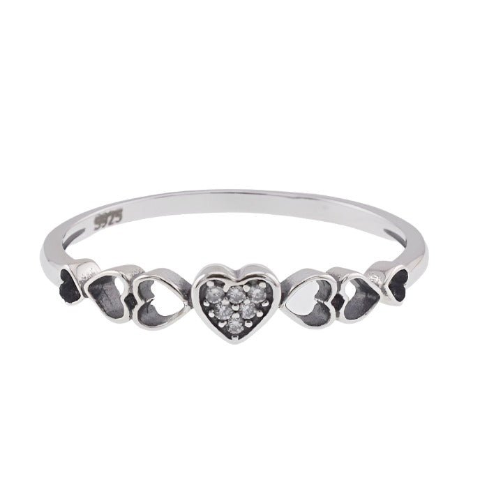 R2076 Hearts Ring - Selah925.com