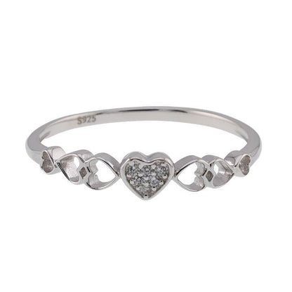 R2076r Hearts Rhodium Ring - Selah925.com