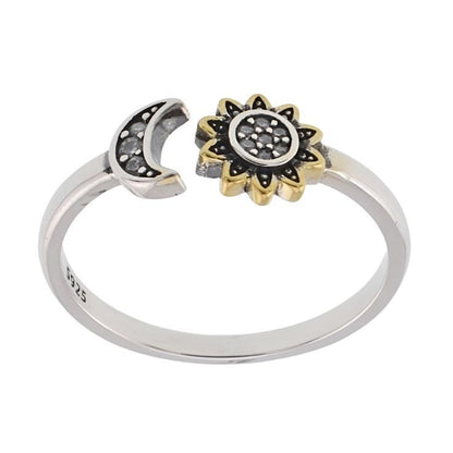 R2078 Sun &amp; Flower Ring - Selah925.com