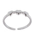 R2084r 3 Hearts Rhodium Ring - Selah925.com