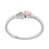 R2091 Up and Down CZ & Gold Plated Hearts Ring - Selah925.com