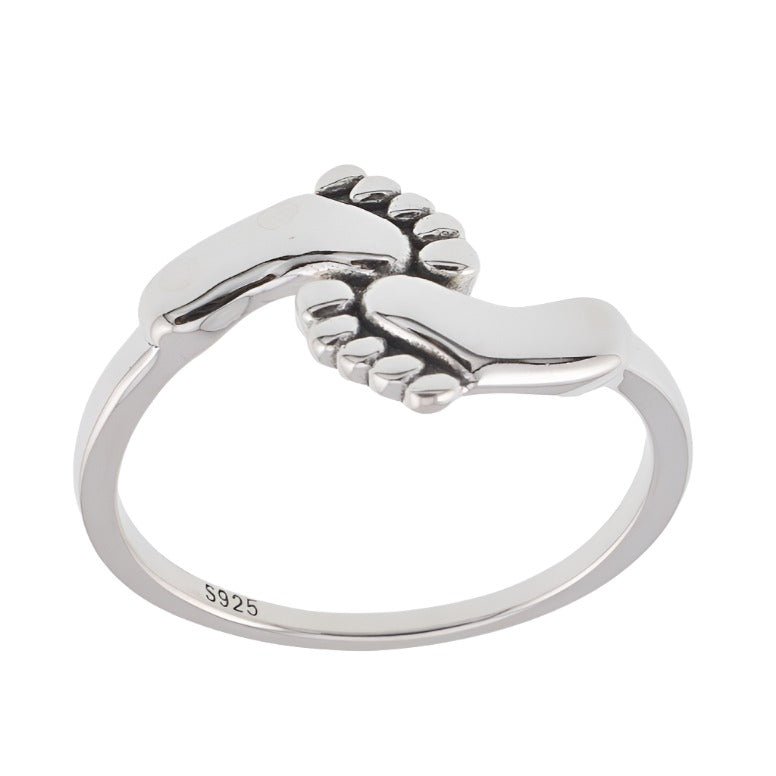 R2094 Baby Feet Ring - Selah925.com