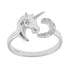 R2095r Unicorn Rhodium Ring - Selah925.com