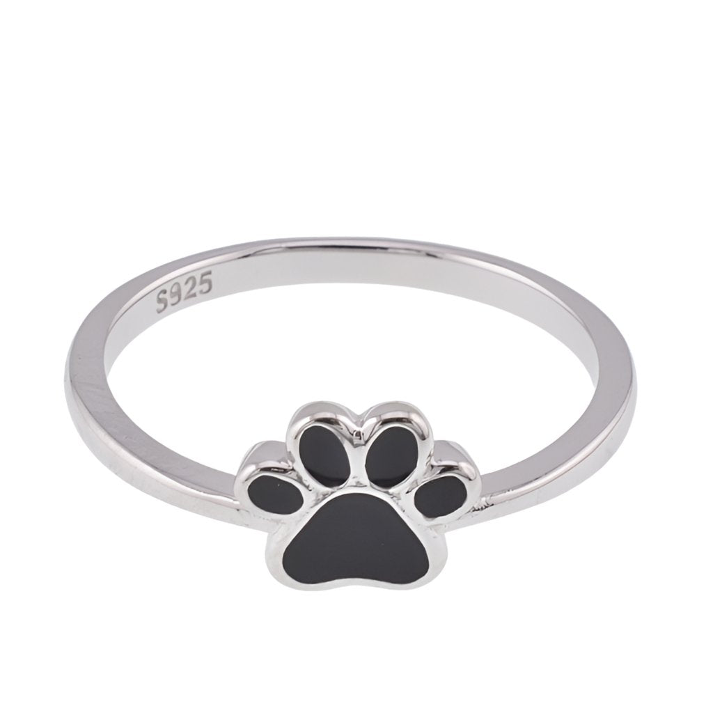 R2099 Black Paw Ring - Selah925.com